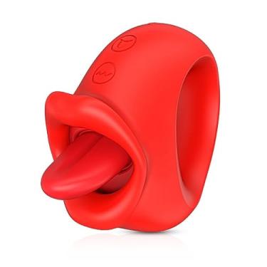 Imagem de Vibrador Feminino de Sucção Poderoso Lambendo a Língua do Clitóris Estimulador de Mamilo Oral Brinquedos Sexuais Adultos