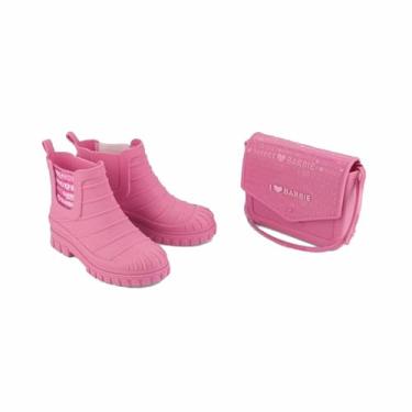 Imagem de Bota Infantil Barbie + Bolsa Grendene Passeio Escola 22918 Cor:Rosa;Genero:Feminino;Tamanho:33/34