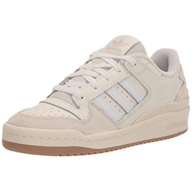Imagem de adidas Originals Forum Low Tênis unissex para crianças pequenas, Giz branco/branco nuvem/branco, 2.5 Little Kid
