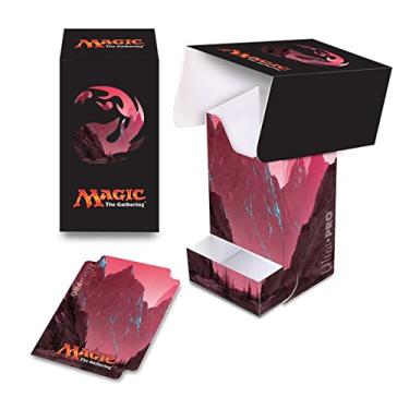 Imagem de Ultra PRO Magic: The Gathering Mana 5 "Mountain" Caixa de baralho com bandeja de dados