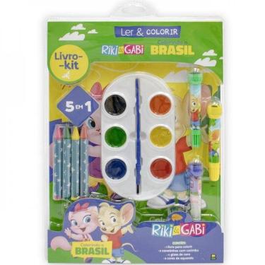 Imagem de Livro-Kit Ler & Colorir - Riki & Gabi - Volta Ao Mundo