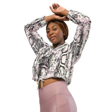 Imagem de KDPF Braveheart Pink Snake Cropped Windbreaker