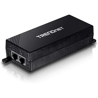 Imagem de TRENDnet Injetor Gigabit Power Over Ethernet Plus, PoE+ (30W) com distâncias de rede de energia de até 100 m, preto, TPE-115GI (pacote com 1)