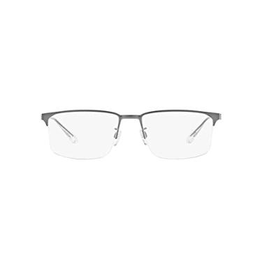 Imagem de Emporio Armani Óculos de sol masculinos quadrados Ea1143, Lente de demonstração/metal fosco, 55 mm