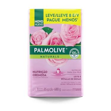 Imagem de Palmolive Naturals Leite e Pétalas de Rosa Sabonete em Barra, 8x85g