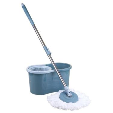 Imagem de Rayco - Mop Giratório Essencial Cesto Plástico 8 litros e 1 Refil