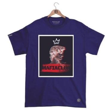 Imagem de Camiseta Máfiaclub Gola Redonda Estampa QUADRO MÁFIA Streetwear fio 30.1 Penteado.-Unissex