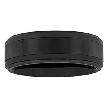 Imagem de Aliança de casamento masculina de carboneto de tântalo premium da Steel Nation - Escolha de cores e estilos, Metal