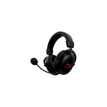 Imagem de Headset Gamer Sem Fio HyperX Cloud II Core, Drivers 53mm, 2.4GHz, Compatível com PC, Preto - 6Y2G8AA