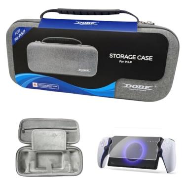 Imagem de Compatível com acessórios de portal PS, consoles de jogos portáteis Estojo rígido de EVA e protetor de tela de vidro temperado com dureza 9H para 5 acessórios de portal/840