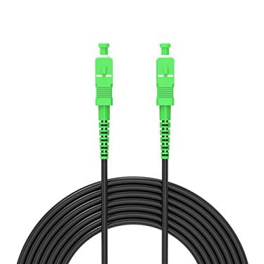 Imagem de Jeirdus Cabo de fibra óptica de 25 m SC/APC para SC/APC Outdoor Armored Simplex 9/125 SM Singlemode 25 metros SC-SC