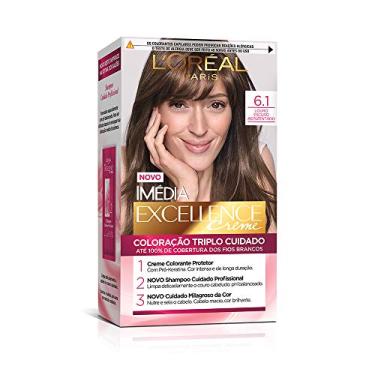 Imagem de Coloração Imédia Excellence, L'Oréal Paris, 6.1 Louro Escuro Acinzentado