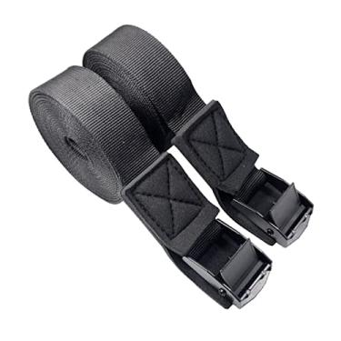 Imagem de 3 pares de tiras de bagagem de teto Rack de teto Correias de bagagem de viagem Correia de amarração Maçãs douradas Correia de amarração Correia de carga para prancha de surf Corda de reboque Fivela de