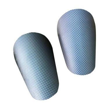 Imagem de Deevoka 2 peças pequenas caneleiras de futebol protetor de perna equipamento de proteção de futebol para jogo de futebol, Azul, 10cmx6cm
