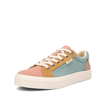 Imagem de Taos Plim Soul Tênis feminino plataforma elegante com curvas e pods palmilha removível, suporte de arco, design clássico para moda diária, conforto o dia todo, Praia múltipla, 35