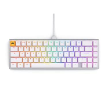 Imagem de Glorious Teclado GMMK 2-65% para jogos - layout personalizado branco - perfil baixo compacto - Hotswap com interruptores Cherry Mx Style - Incluindo teclas de disparo duplo e interruptores lineares