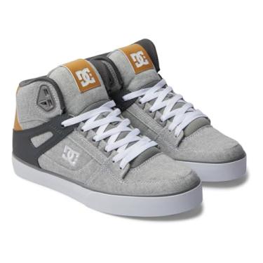 Imagem de DC Tênis de skate masculino Pure High Top Wc, Cinza/Branco, 16