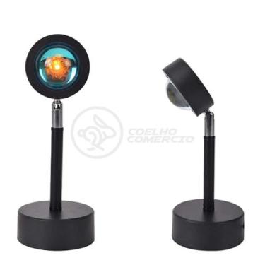 Imagem de Mini Ring Light Sunset Projetor Lâmpada Tiktok Usb Presente Dia Dos Na