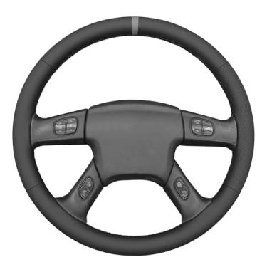 Imagem de MEWANT Capa de volante de carro costurada à mão para Chevrolet Silverado 2003-2007 protetor de volante, acessórios de volante