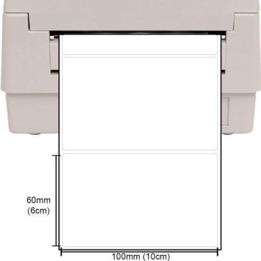 Imagem de Kit 10 Rolos De Etiqueta Adesiva Impressora Térmica 100X60Mm - Etiquet