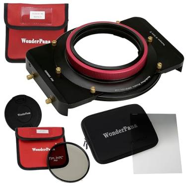 Imagem de Kit WonderPana FreeArc Essential CPL 0.9HE - Suporte de filtro de núcleo, tampa de lente, 66 suportes, filtros ND de gradação de borda dura 0,9 e filtros CPL de 145 mm para lente Sony FE 12-24 mm f / 4 G E-Mount