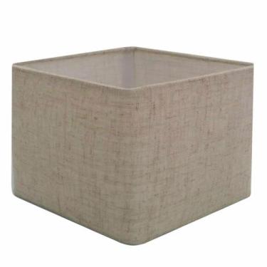Imagem de Cúpula em tecido quadrada abajur luminária cp-4077 30/50x50cm rustico 