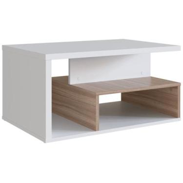 Imagem de Mesa de Centro 1 Nicho E 1 Prateleira B92 Branco Montana NOVAM - Nova 