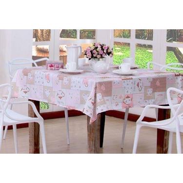 Imagem de Toalha De Mesa Cupacke - deccoralle, Rosa, Retangular