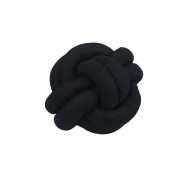 Imagem de Almofada Nó Escandinavo Nozinho Decorativo Preto - Fantástica Fabrica 