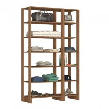 Imagem de Guarda-Roupa Closet 2 Peças com 12 Nichos Yes - Nova Mobile