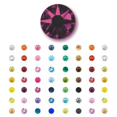 Imagem de 1.000 Strass Hotfix Termocolante Vidro Strass 4mm - SV Strass, Roxo