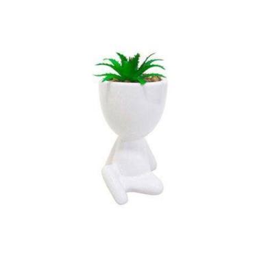Imagem de Vaso Bob Em Cerâmica Com Planta Artificial - Megagift