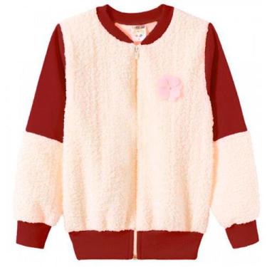 Imagem de Jaqueta Infantil Menina Peluciada Urso Inverno Fleece Plush - anjo da 