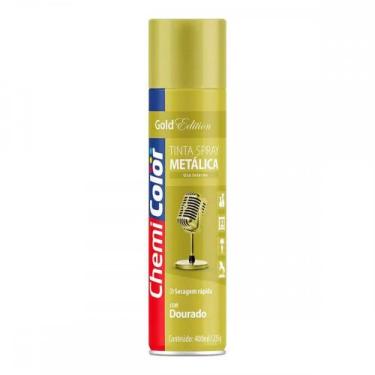 Imagem de Spray Chemicolor Metalico Ouro 400Ml/235G. - BASTON