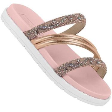 Imagem de Chinelo Papete Infantil Molekinha 2352.107 Meninas, Ouro rosado, 31