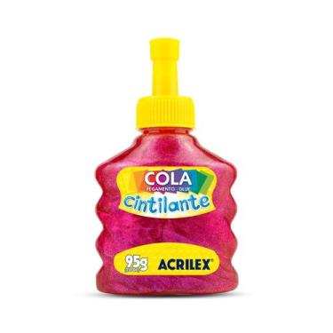 Imagem de Cola Especial para Artesanato Cintilante 95g Pink Acrilex R