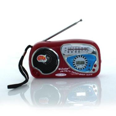 Imagem de Rádio Portátil AM/FM/TV Livstar CNN-2019A Vermelho, Único, Cnn-2019a, 