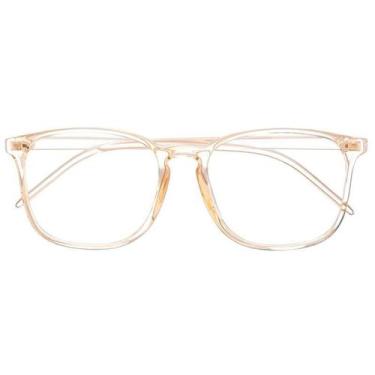 Imagem de Armação Óculos Grau Feminino Quadrada Bel Dourado - Palas Eyewear