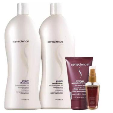Imagem de Senscience Smooth Duo 1L True Hue Color Oleo 55ml e Renewal Mask 150ml