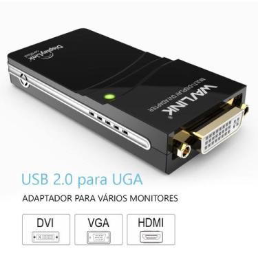 Imagem de Adaptador De Vídeo Usb 2.0 Para Vga/dvi/hdmi WL-UG17D1 WAVLINK