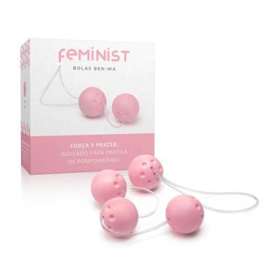 Imagem de Conjunto Ben-Wa Feminist com 04 Bolas - Rosa Bebê  Outlet - A SÓS