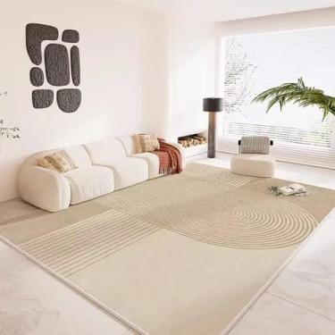 Imagem de Grande área listrada sala de estar tapete abstrato quarto casa arte cabeceira tapete macio moderno área de lazer tapetes de pelúcia, SY1040, QD, 300x400CM