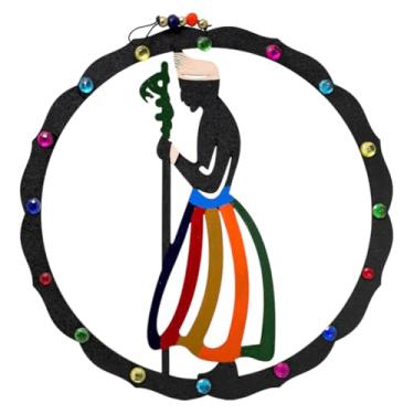 Imagem de Mandala Orixá Imagem Umbanda Terreiro Pendurar Parede 20cm (Oxumaré)