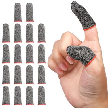 Imagem de ENPOINT Capas pretas para polegar, capa de dedo para jogos, jogos móveis Call of Duty PUBG Mobile Games Capas de dedo para jogos móveis, Dedales Gamer Profesionales Acessórios para jogos móveis