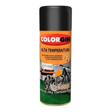 Imagem de Tinta Spray Alta Temperatura 600 Preto 350ml Colorgin