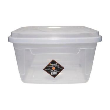 Imagem de Caixa Organizadora Retangular Transparente com Tampa de Trava - 8L - I