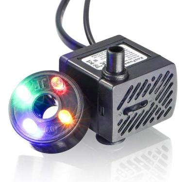 Imagem de Bomba Submersa com LED Colorido, Branco e Amarelo Bivolt Motor Bombinh
