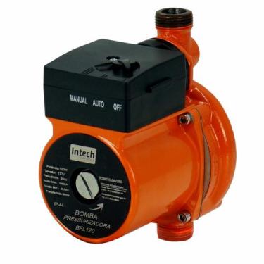 Imagem de Bomba Pressurizadora Intech Machine BFL120 220V, Laranja e Preto, 220V