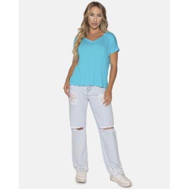 Imagem de Camiseta Básica - Le Julie, Azul, P