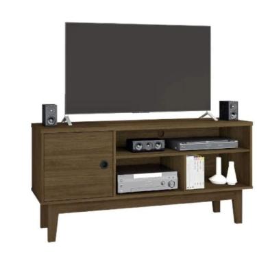 Imagem de Rack para tv Germai Malbec Carvalho - Village Móveis